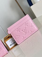 LV Charms Card Holder Monogram Empreinte Confetti Pink M27888 - 10.2x7.3x0.3cm - 1