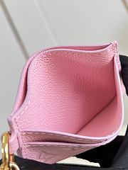 LV Charms Card Holder Monogram Empreinte Confetti Pink M27888 - 10.2x7.3x0.3cm - 6