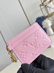 LV Charms Card Holder Monogram Empreinte Confetti Pink M27888 - 10.2x7.3x0.3cm - 3