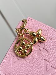 LV Charms Card Holder Monogram Empreinte Confetti Pink M27888 - 10.2x7.3x0.3cm - 2
