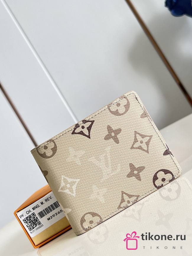 LV Multiple Wallet Monogram Surplus Canvas Sand Beige M29265 - 11.5x9x1.5cm - 1