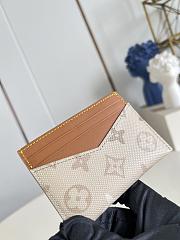LV Porte-Cartes Triple Monogram Surplus Canvas Sand Beige M29266 - 11x8x0.5cm - 4