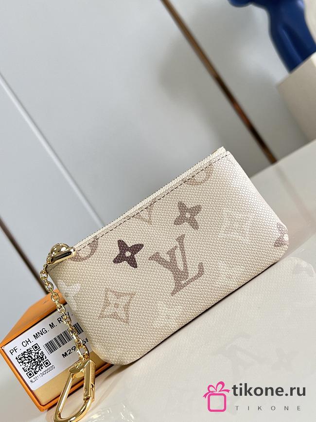 LV Pochette Cles Monogram Surplus Canvas Sand Beige M29258 - 13x8x1.5cm - 1