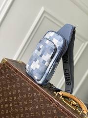 LV Avenue Slingbag Damoflage Canvas Indigo Blue M28589 - 31x20x10cm - 6