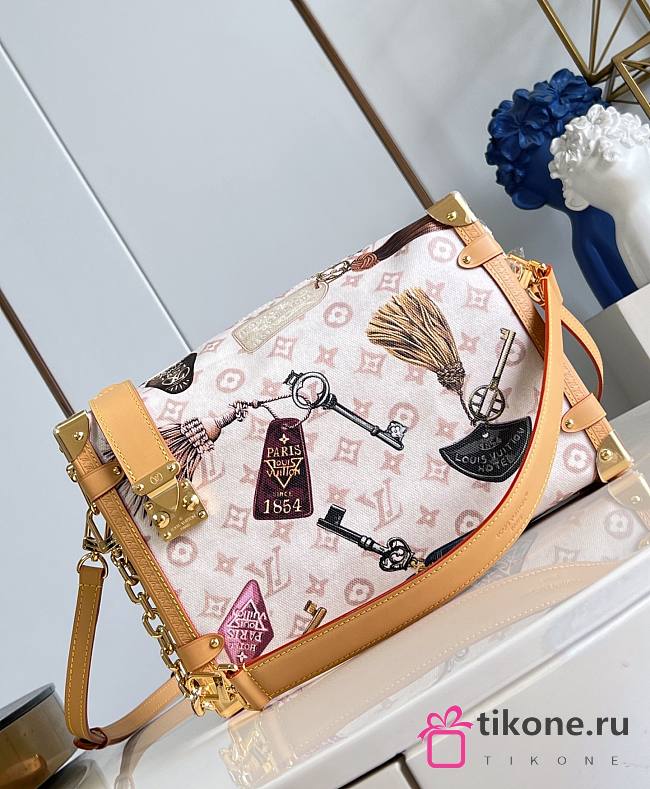 LV Side Trunk Getaway GM Bag Monogram Dune Linen and Canvas Getaway M29355 - 30x20x10cm - 1