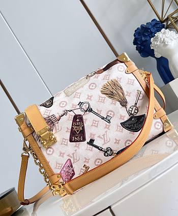 LV Side Trunk Getaway GM Bag Monogram Dune Linen and Canvas Getaway M29355 - 30x20x10cm
