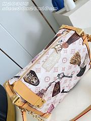 LV Side Trunk Getaway GM Bag Monogram Dune Linen and Canvas Getaway M29355 - 30x20x10cm - 4