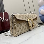 Gucci Dionysus Medium Shoulder Bag Sand and Brown GG Canvas ‎874735 - 28x14x7cm - 6