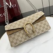 Gucci Dionysus Medium Shoulder Bag Sand and Brown GG Canvas ‎874735 - 28x14x7cm - 5