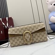Gucci Dionysus Medium Shoulder Bag Sand and Brown GG Canvas ‎874735 - 28x14x7cm - 4