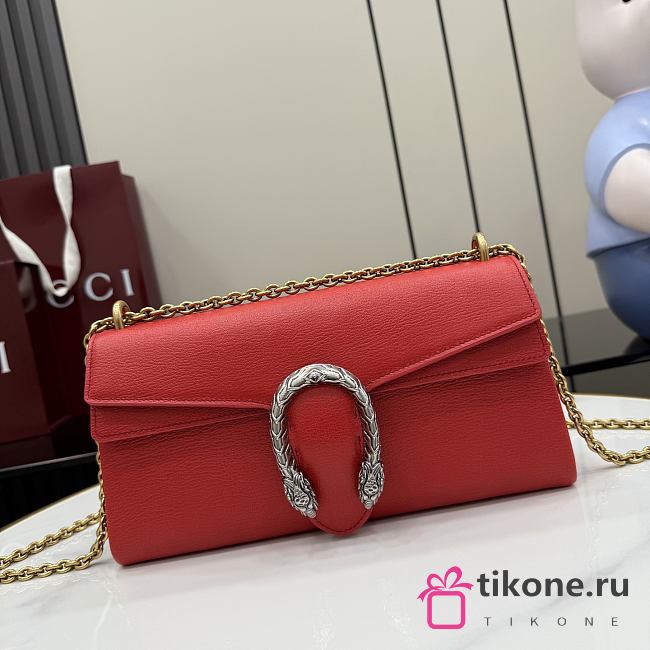 Gucci Dionysus Medium Shoulder Bag Red Leather ‎874735 - 28x14x7cm - 1