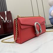 Gucci Dionysus Medium Shoulder Bag Red Leather ‎874735 - 28x14x7cm - 5