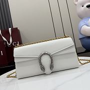 Gucci Dionysus Medium Shoulder Bag White Leather ‎874735 - 28x14x7cm - 1