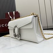 Gucci Dionysus Medium Shoulder Bag White Leather ‎874735 - 28x14x7cm - 6
