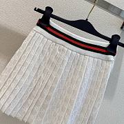 Gucci GG Extra Fine Cotton Jacquard Skirt White - 3