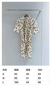 Gucci Printed Silk Twill Dress In White  855659 - 2
