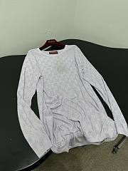 Gucci Fine Silk T-Shirt With GG Crystals In Lilac 852233 - 5