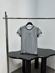 Gucci Double Layered Jersey T-Shirt With Print In White 856822  - 1