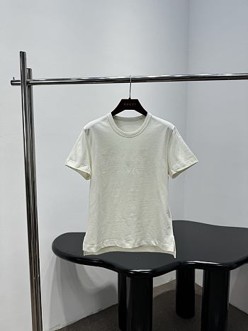 Gucci Medium Cotton Jersey T-Shirt In Ivory 805285