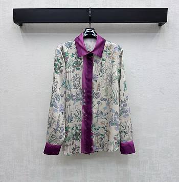Gucci Printed Silk Twill Shirt In Muticolour ‎856092 