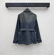 Gucci GG Cotton Denim Jacquard Jacket Blue 864761 - 6