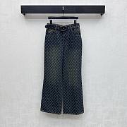 Gucci GG Cotton Denim Jacquard Pants 864762 - 1