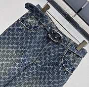Gucci GG Cotton Denim Jacquard Pants 864762 - 2