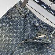 Gucci GG Cotton Denim Jacquard Pants 864762 - 5