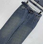 Gucci GG Cotton Denim Jacquard Pants 864762 - 6