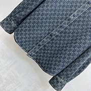 Gucci GG Cotton Denim Jacquard Shirt ‎864821  - 5