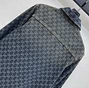 Gucci GG Cotton Denim Jacquard Shirt ‎864821  - 4