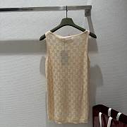 Gucci Fine Silk Tank Top With GG Crystals 856134 - 6