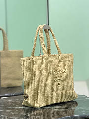 Prada Crochet Tote Bag Natural 1BG392 - 40x34x15cm - 5