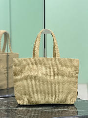 Prada Crochet Tote Bag Natural 1BG392 - 40x34x15cm - 6