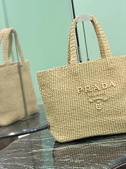 Prada Crochet Tote Bag Natural 1BG392 - 40x34x15cm - 4