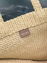 Prada Crochet Tote Bag Natural 1BG392 - 40x34x15cm - 3