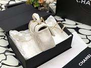 Chanel Mini Flap Top Handle White Caviar Gold Hardware - 12x20x6.5cm - 5