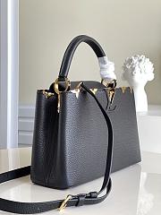 LV Capucines MM Taurillon Leather Black M54663 - 31.5x20x11cm - 5