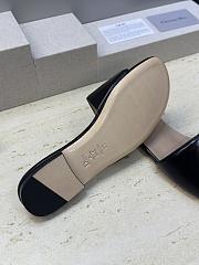 Dior Medaillon Buckle Slide Black Lambskin - 5