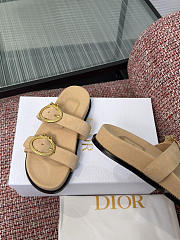 Dior Medaillon Buckle Slide Trench Suede Calfskin - 5
