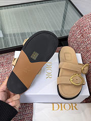 Dior Medaillon Buckle Slide Trench Suede Calfskin - 3