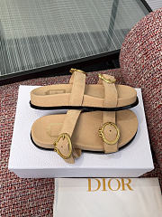 Dior Medaillon Buckle Slide Trench Suede Calfskin - 2