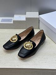 Dior Medaillon Buckle Loafer Black Lambskin - 3
