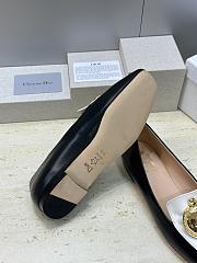 Dior Medaillon Loafer Black and White Lambskin - 6