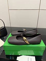 Bottega Veneta Charlotte Mary Jane Ballerina Espresso - 6
