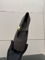 Bottega Veneta Charlotte Mary Jane Ballerina Espresso - 5