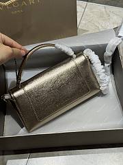 Bvlgari Serpenti Forever Phone Case In Gold Striated Calf Leather - 19x10x3.5cm - 2