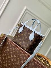 LV Neverfull Bandouliere Inside Out BB Tote Bag Monogram Sky Blue M28336 - 26.5x16.5x11cm - 6