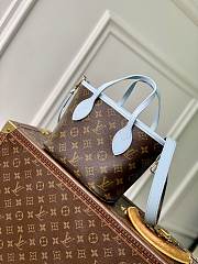 LV Neverfull Bandouliere Inside Out BB Tote Bag Monogram Sky Blue M28336 - 26.5x16.5x11cm - 4