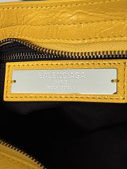 Balenciaga Le City Bag Mini in Yellow Arena Lambskin - 23.8x16x6.3cm - 4
